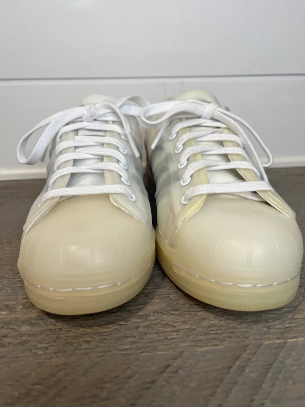 Adidas Superstar Futureshell 'White Semi Solar Red' - Men's 5.5 Women's 7 - Picture 5 of 8